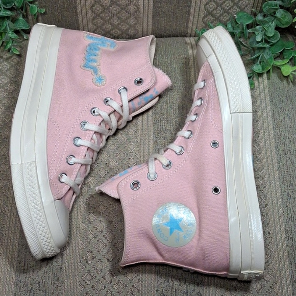 Converse X Golf Le Fleur 70 Chenille Almond Blossom Chuck Taylor Hi Top - Picture 5 of 16